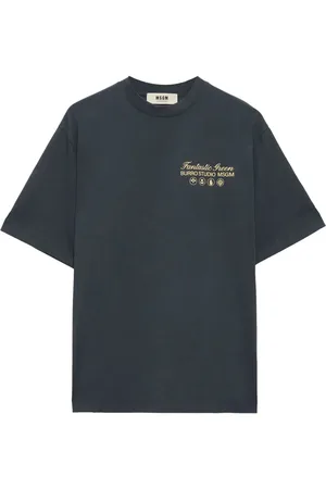 Msgm Slogan-print cotton T-shirt