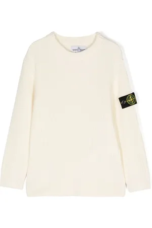 Stone Island Compass-badge ribbed jumper