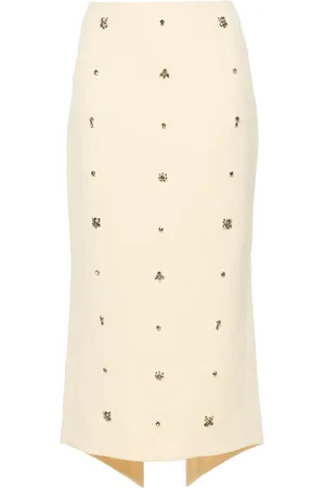 HUISHAN ZHANG Thalia crepe midi skirt