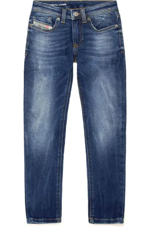 Diesel Mid-rise straight-leg jeans