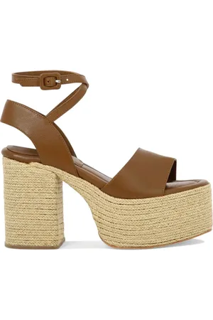 Paloma Barceló 110mm raffia platform heel sandals