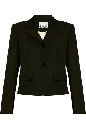 Ganni Tailored cropped jacket