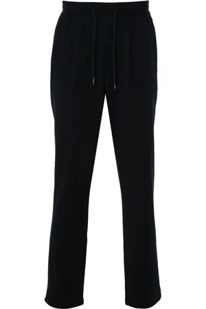 HERNO Drawstring virgin wool trousers