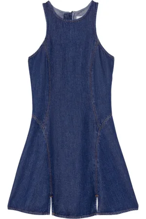RE/DONE Zip-back lyocell dress