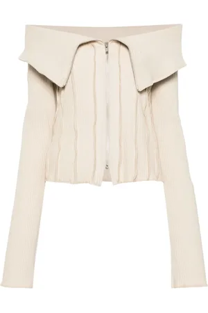 Kernemilk Cleo off-shoulder ribbed jacket