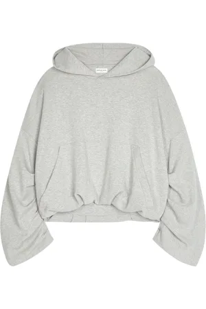 DRIES VAN NOTEN Draped cotton hoodie