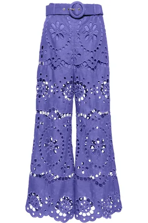 ZIMMERMANN Broderie anglaise cropped trousers