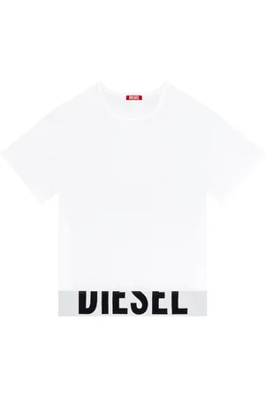 Diesel Logo-underband crew-neck crop top