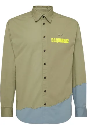 Dsquared2 Logo-print colour-block shirt