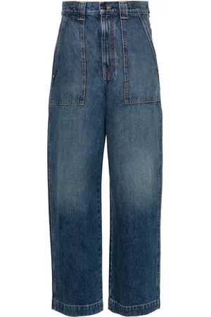Khaite Hewitt high-rise wide-leg jeans