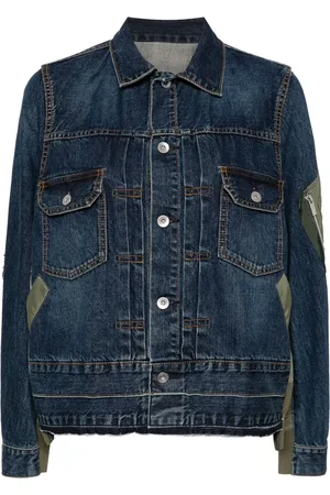 SACAI Panelled denim jacket