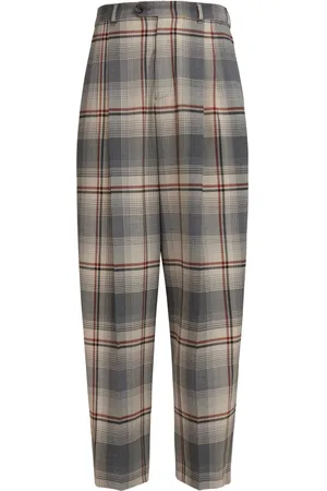 Marni Plaid tapered trousers