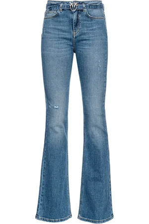 Pinko Flora mid-waist flare jeans