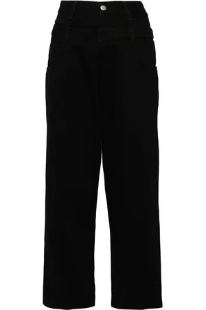 FAITH CONNEXION Logo-embroidered wide-leg jeans