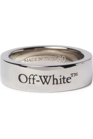 OFF-WHITE Logo-engraved brass ring