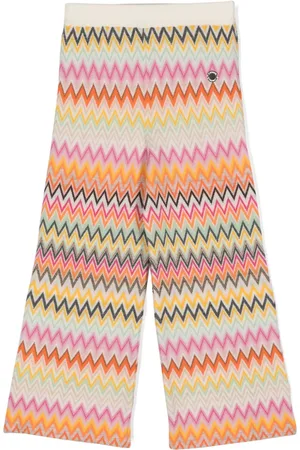 Missoni Zigzag-woven knitted trousers