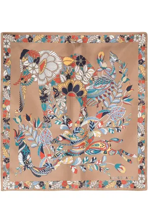 Longchamp Forêt silk scarf