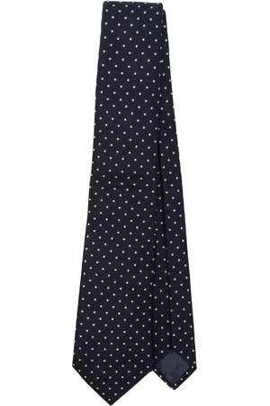 Emporio Armani Polka dot print silk tie