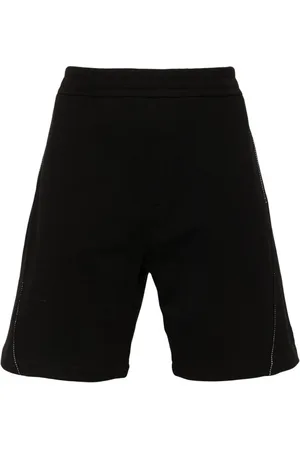 Alexander McQueen Contrast-stitchting track shorts