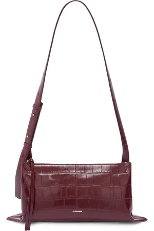 Jil Sander Small Empire crocodile-effect shoulder bag