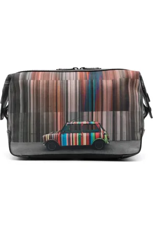 Paul Smith Striped photograph-print wash bag