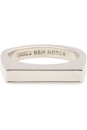 DRIES VAN NOTEN Logo-engraved signet ring