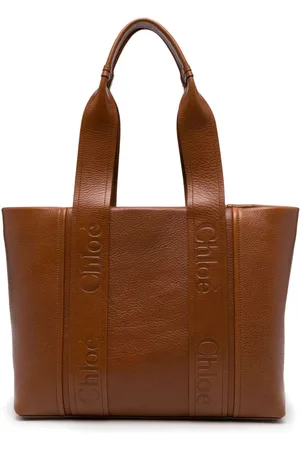 Chloé Woody leather tote bag
