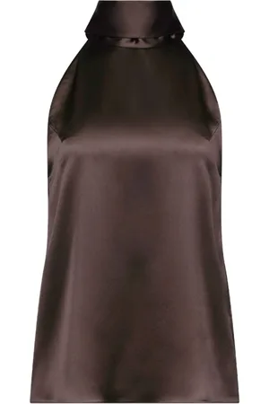 GALVAN Sienna satin blouse