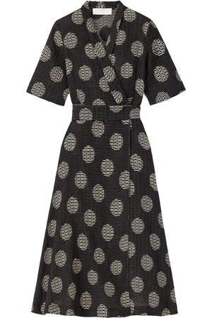 Destree Lee polka-dot midi dress