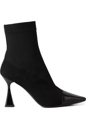 Karl Lagerfeld 90mm Debut II knitted ankle boots