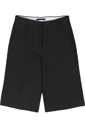Paul Smith High-waisted linen tailored shorts