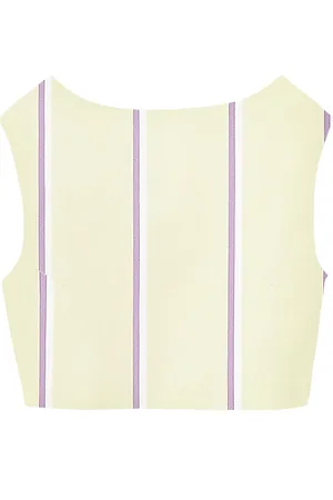 Destree Richard striped cropped top