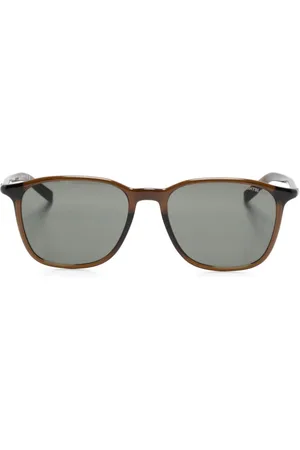 Montblanc Translucent rectangle-frame sunglasses