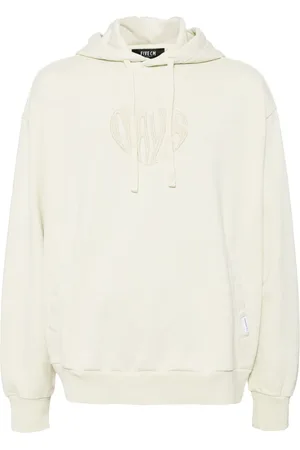 FIVE CM Embroidered-logo cotton hoodie