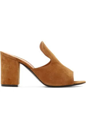 Via Roma Stondato Cuoio leather mules