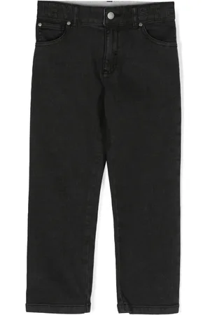 Stella McCartney Logo-embossed straight-leg jeans