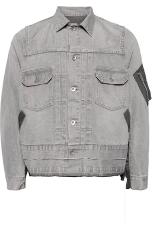 SACAI Panelled denim jacket