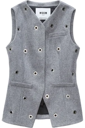 Msgm Eyelet-detail vest