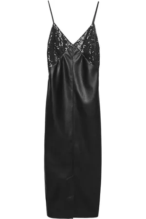 Msgm Sequin-embellished midi dress