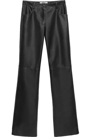 Msgm Straight-leg leather trousers
