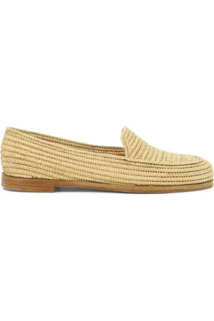 Paloma Barceló Amaranta woven-raffia loafers