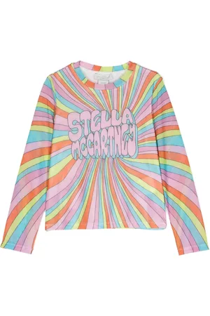 Stella McCartney Graphic-print mesh T-shirt