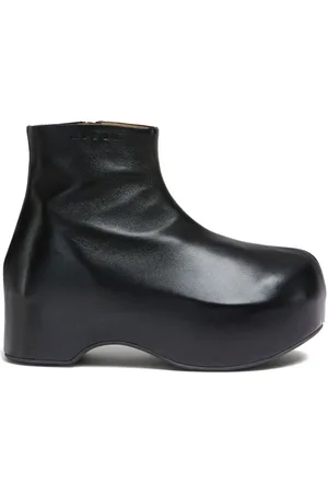 Marni Round-toe leather boots