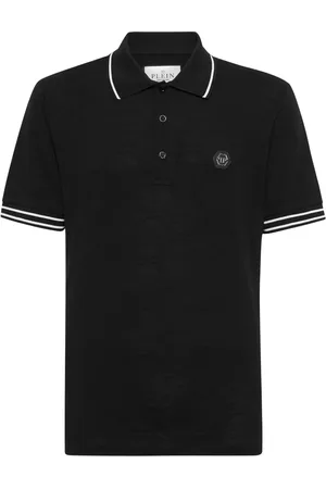 Philipp Plein Logo-appliqué cotton polo shirt