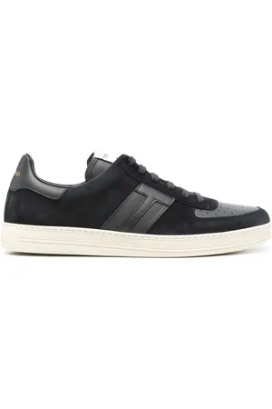 Tom Ford T-patch suede sneakers