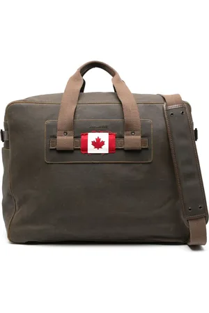 Dsquared2 Canadian Flag appliqué holdall bag