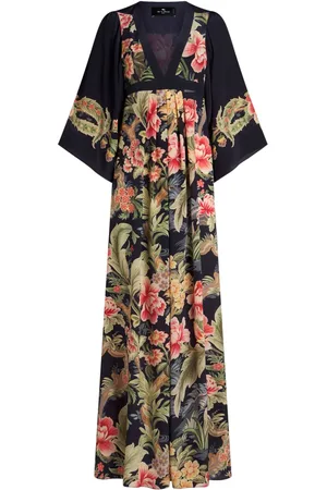 Etro Floral-print crepe-de-chine dress