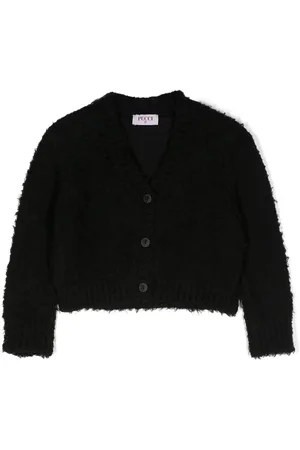 PUCCI Junior Onde-print boucl?? cardigan