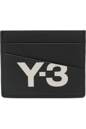 Y-3 Logo-print leather cardholder