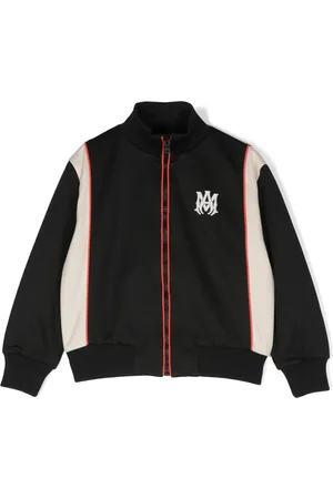 AMIRI Logo-appliqué zip-up track jacket